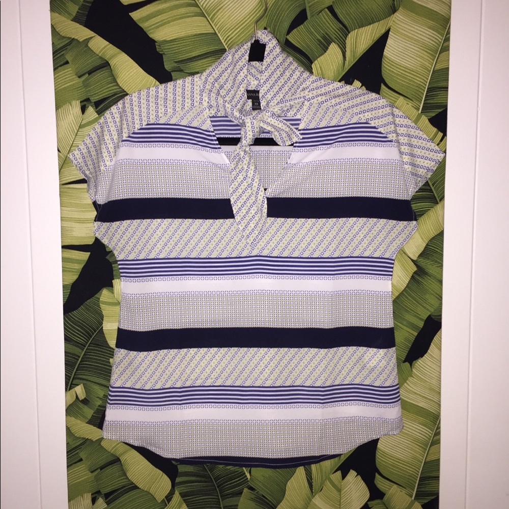 Banana Republic top size XS fun pattern retro NWOT